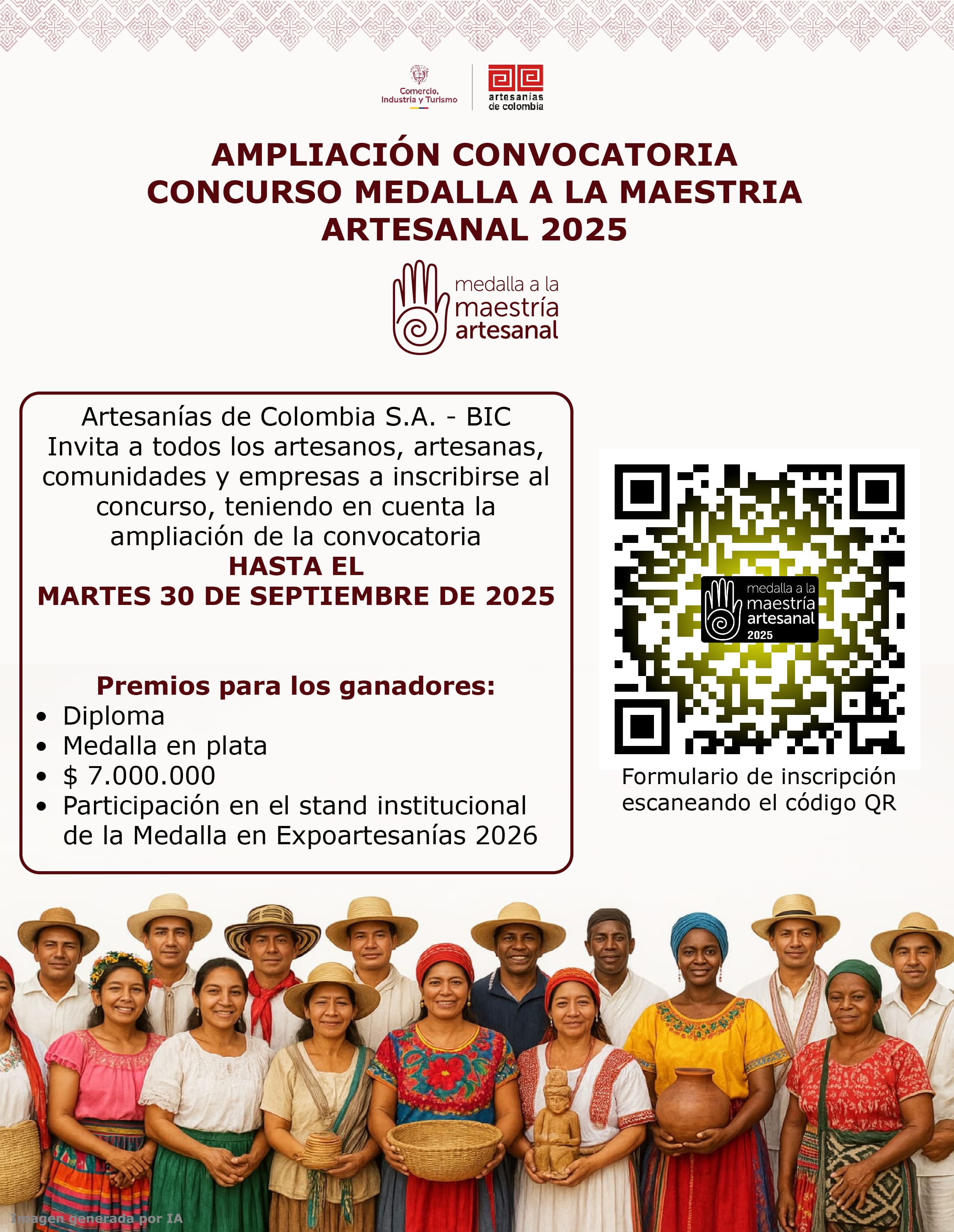 Concurso Medalla a la Maestría Artesanal 2025
