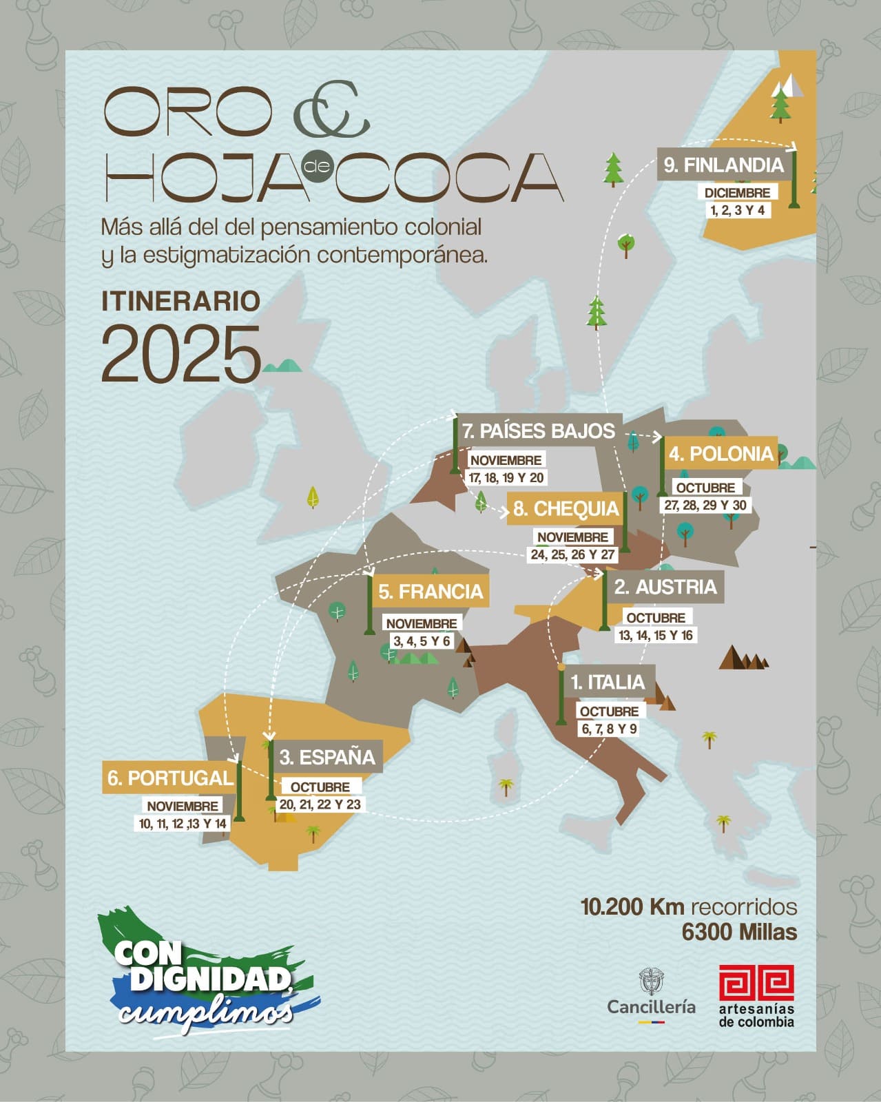 Artesanías de Colombia junto con la Cancillería realiza la gira Oro & Hoja de Coca