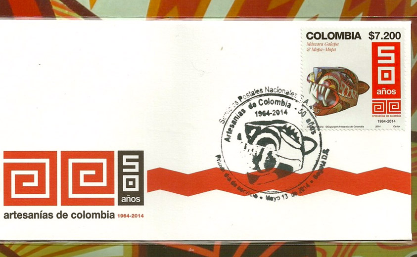 Estampilla 50 años Artesanías de Colombianos