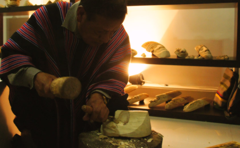 Paulino Mojonboy, artesano de Sibundoy, Putumayo
