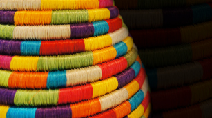 Cestería en rollo de Guacamayas