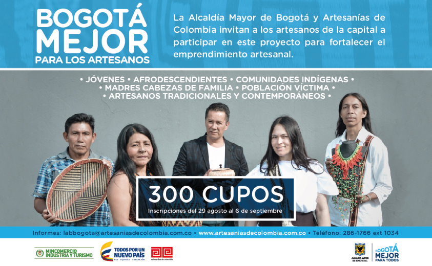 Bogotá, mejor para los artesanos.