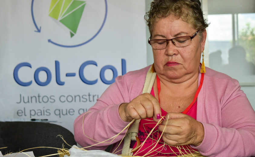 Artesana participante en el Intercambio COL-COL: Artesanos Tejedores de Paz