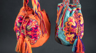 Foto de dos mochilas Wayúu