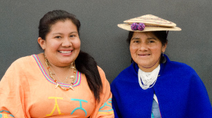 Irene Katherine Jayariyú Ipuana y Maria Cecilia Tombé Morales