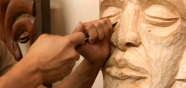 Artesanía, madera tallada