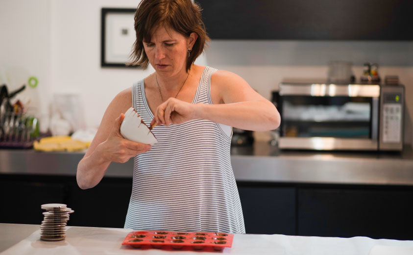 Joyería efímera: un taller de chocolate para las sensaciones Joyería efímera: un taller de chocolate para las sensaciones