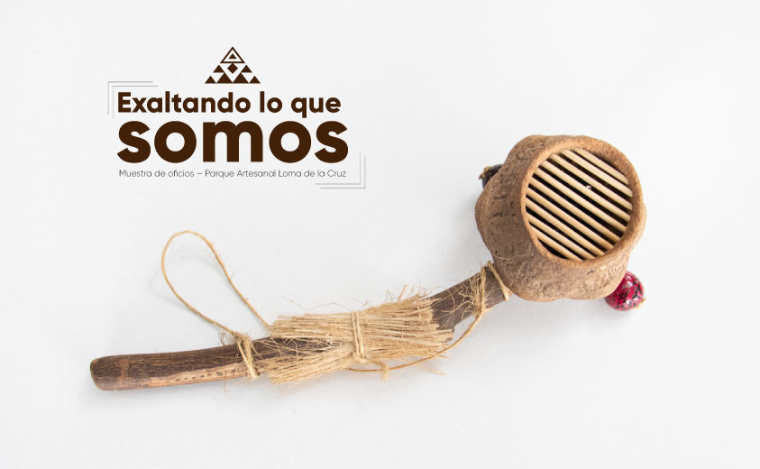 Sonajero Cabecimico, artesano Eddy Flores