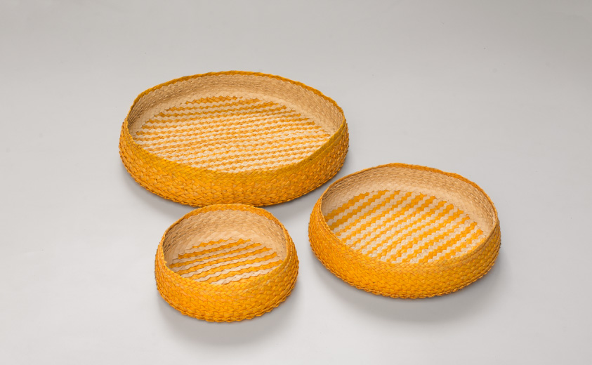 Cestos elaborados por artesanos vinculados al Laboratorio de Innovación y Diseño del Tolima Cestos elaborados por artesanos vinculados al Laboratorio de Innovación y Diseño del Tolima