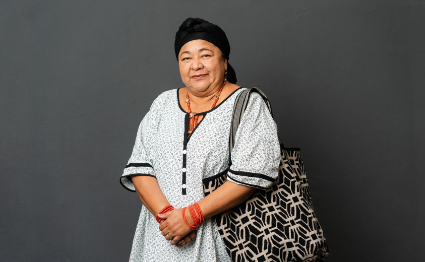 Cecilia Acosta Pimienta, maestra artesana Wayúu