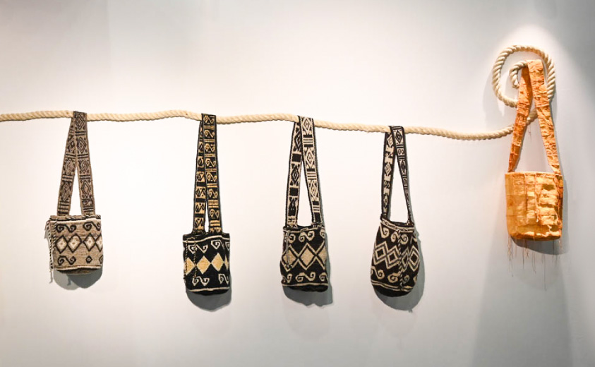 Mochilas creadas en el marco del programa Arte Vivo