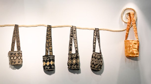 Mochilas creadas en el marco del programa Arte Vivo