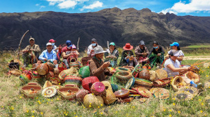 Foto del Colectivo: Artesanías del Páramo Güina, tomada por la oficina de Negocios Verdes de CorpoBoyacá