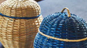Cestos elaborados en guadua