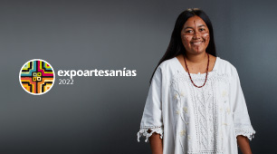 Foto de la artesana wayúu Katerine Rossiel Ramírez