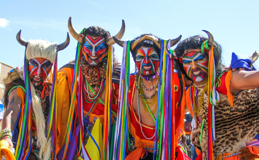 Foto de la Rirre, Diablos danzantes Quillasinga