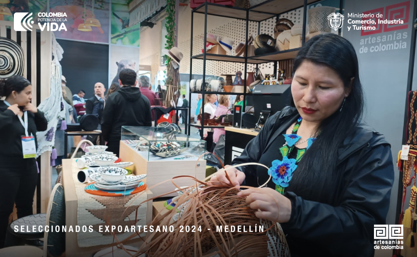 278 talleres seleccionados para EXPOARTESANO 2024 en Plaza Mayor de Medellín