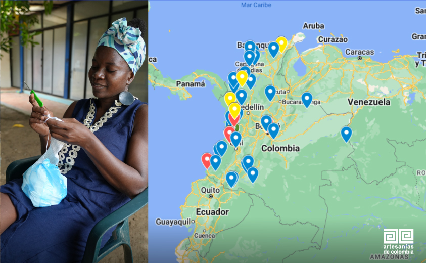 ¡Conozca el proyecto Artesanos Étnicos Productivos para la Paz a través del mapa interactivo! ¡Conozca el proyecto Artesanos Étnicos Productivos para la Paz a través del mapa interactivo!