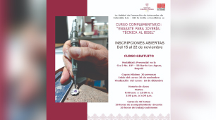Convocatoria para el curso presencial “Engaste para joyería: Técnica al Bisel”