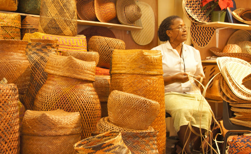 Cestería en Expoartesanías 2012