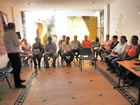 Visita a las comunidades beneficiarias, proyecto de propiedad intelectual
